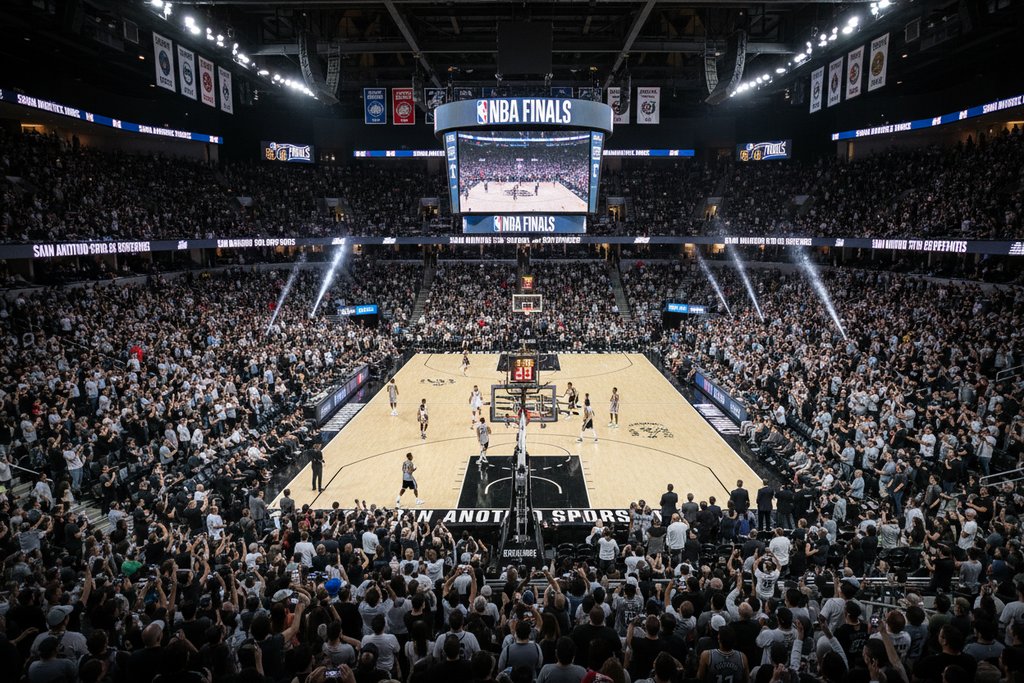 Full court balcony view at Frost Bank Center