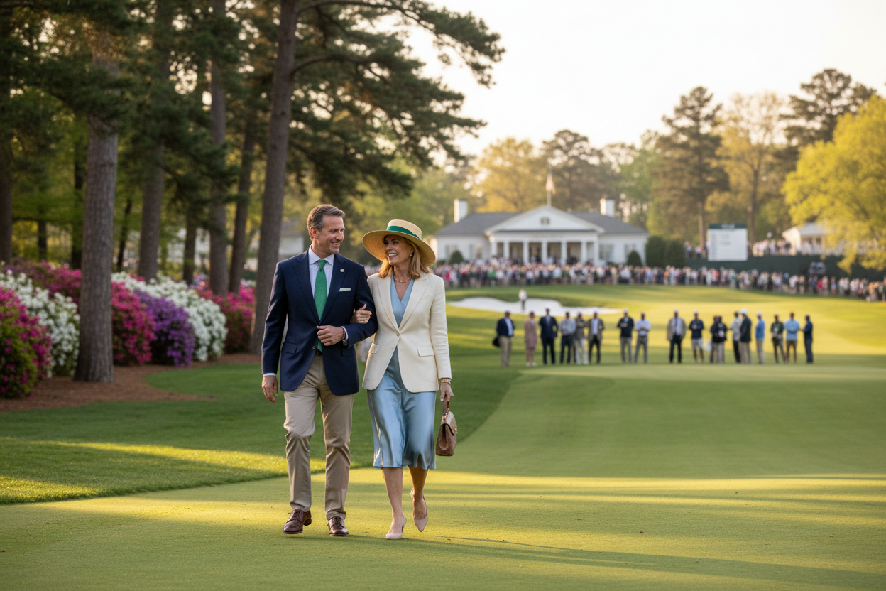 VIP guests enjoying the Masters Tournament lifestyle experience at Augusta National