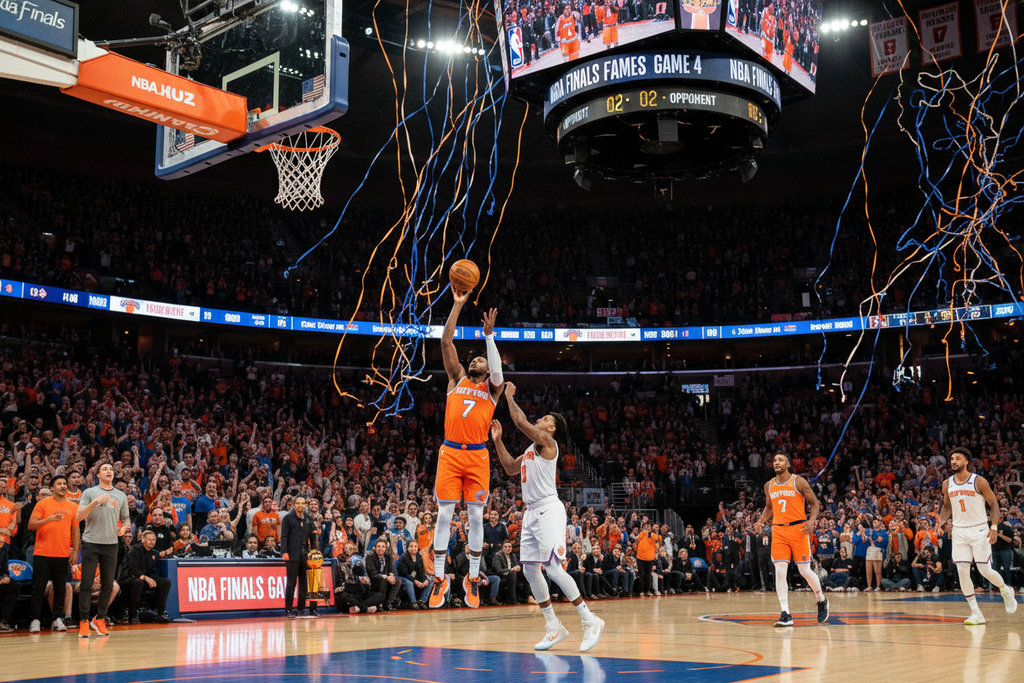 NBA Finals Game 4 action at MSG