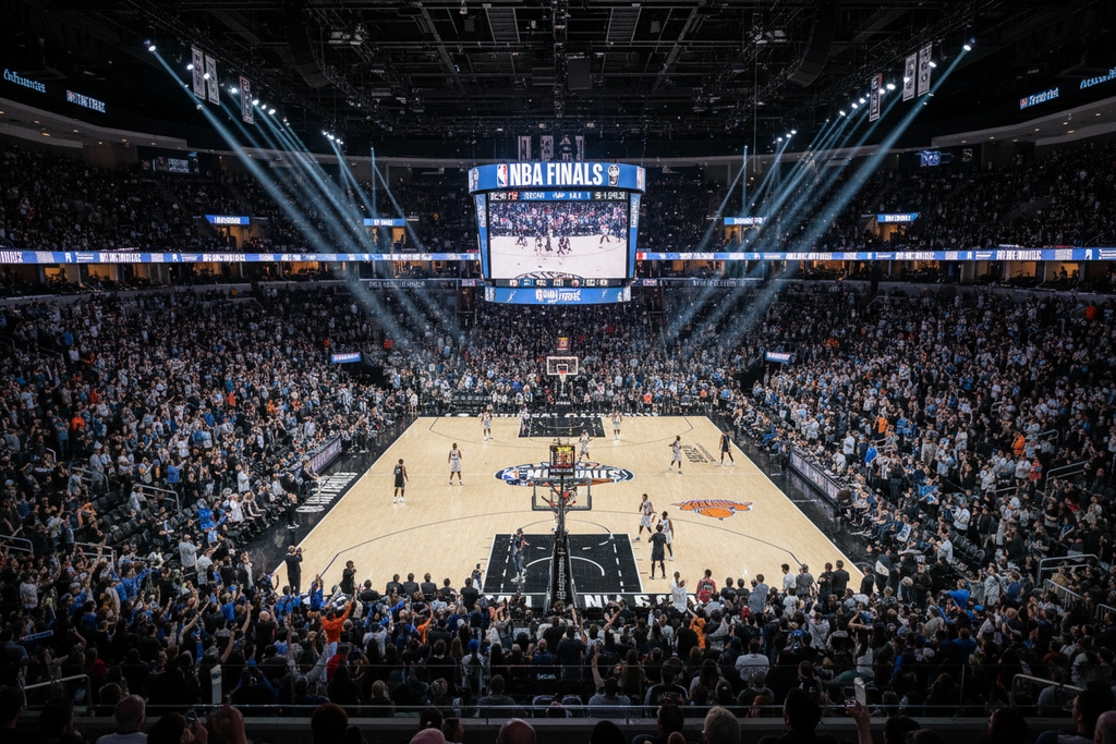 NBA Finals at Frost Bank Center - balcony view