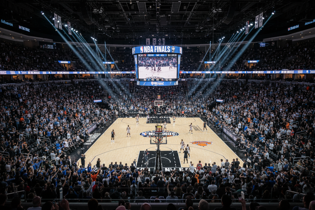 NBA Finals at Frost Bank Center - balcony view