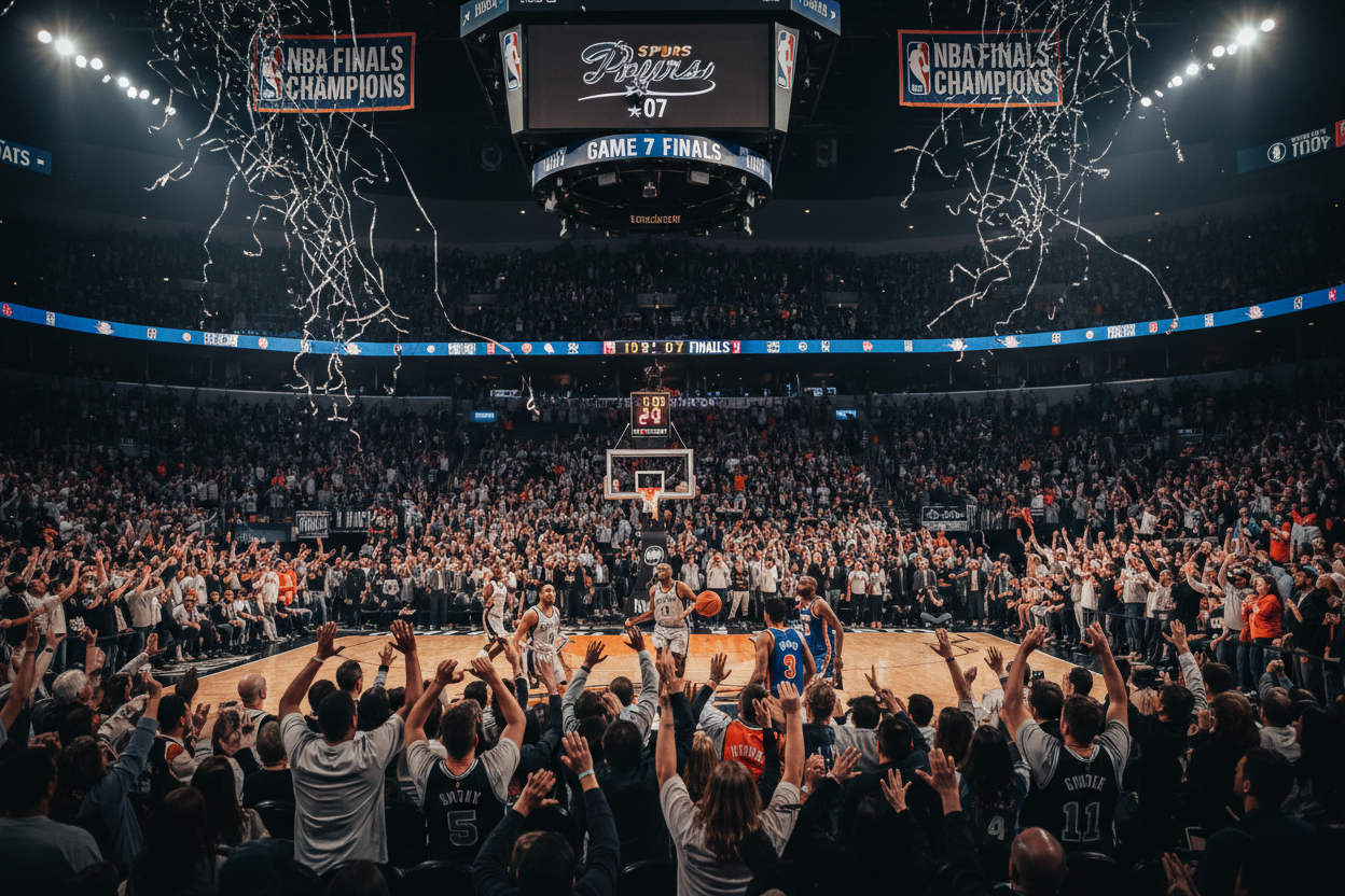 NBA Finals Spurs vs Knicks game action